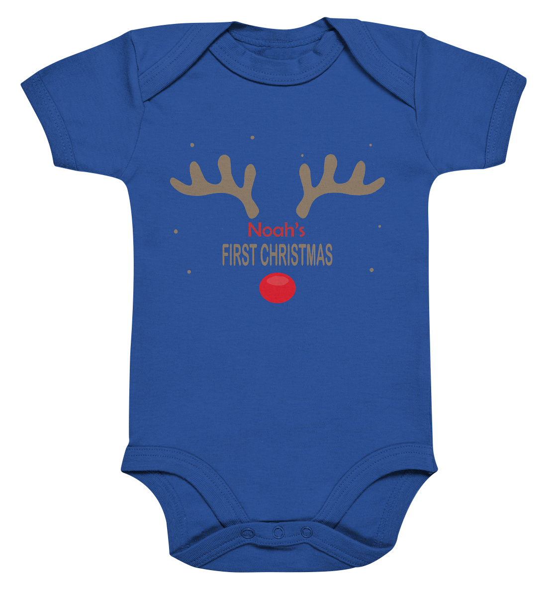 My First Christmas, Name personalisierbar - Organic Baby Bodysuite