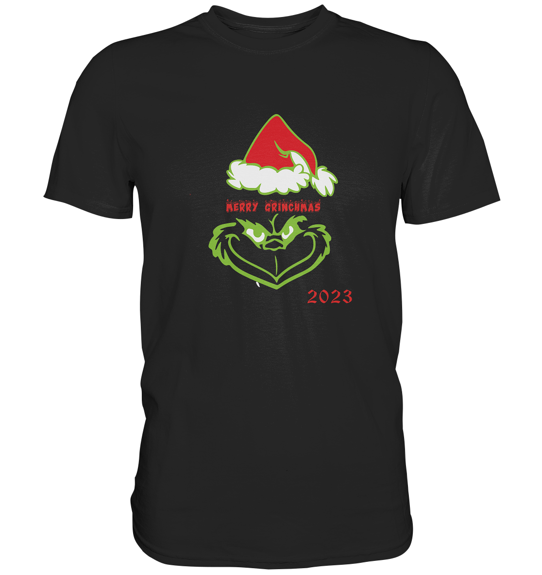 Merry Grinchmas, Datum personalisierbar - Premium Shirt