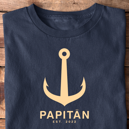 Papitän T-Shirt - Datum personalisierbar