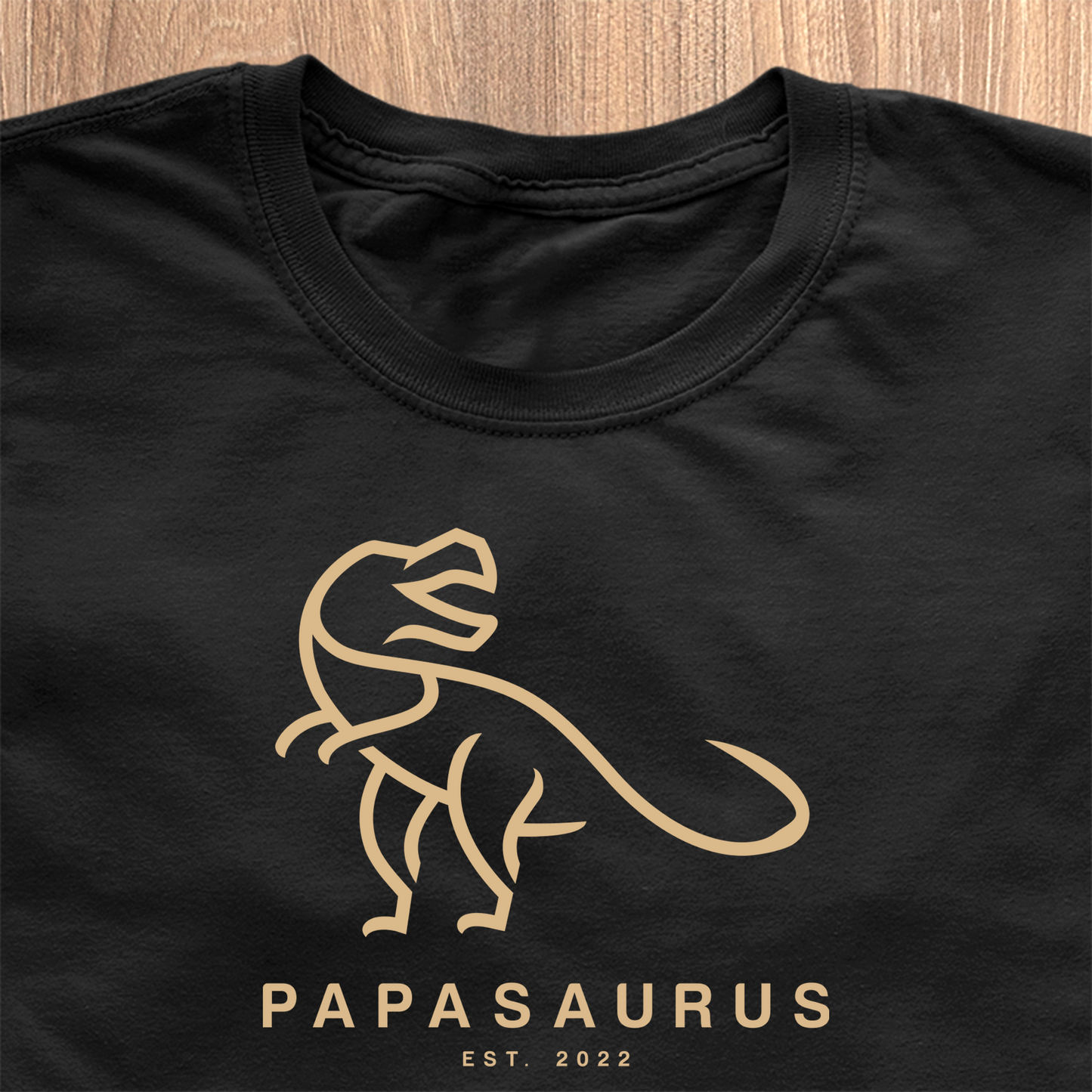 Papasaurus T-Shirt - Dato, der kan tilpasses