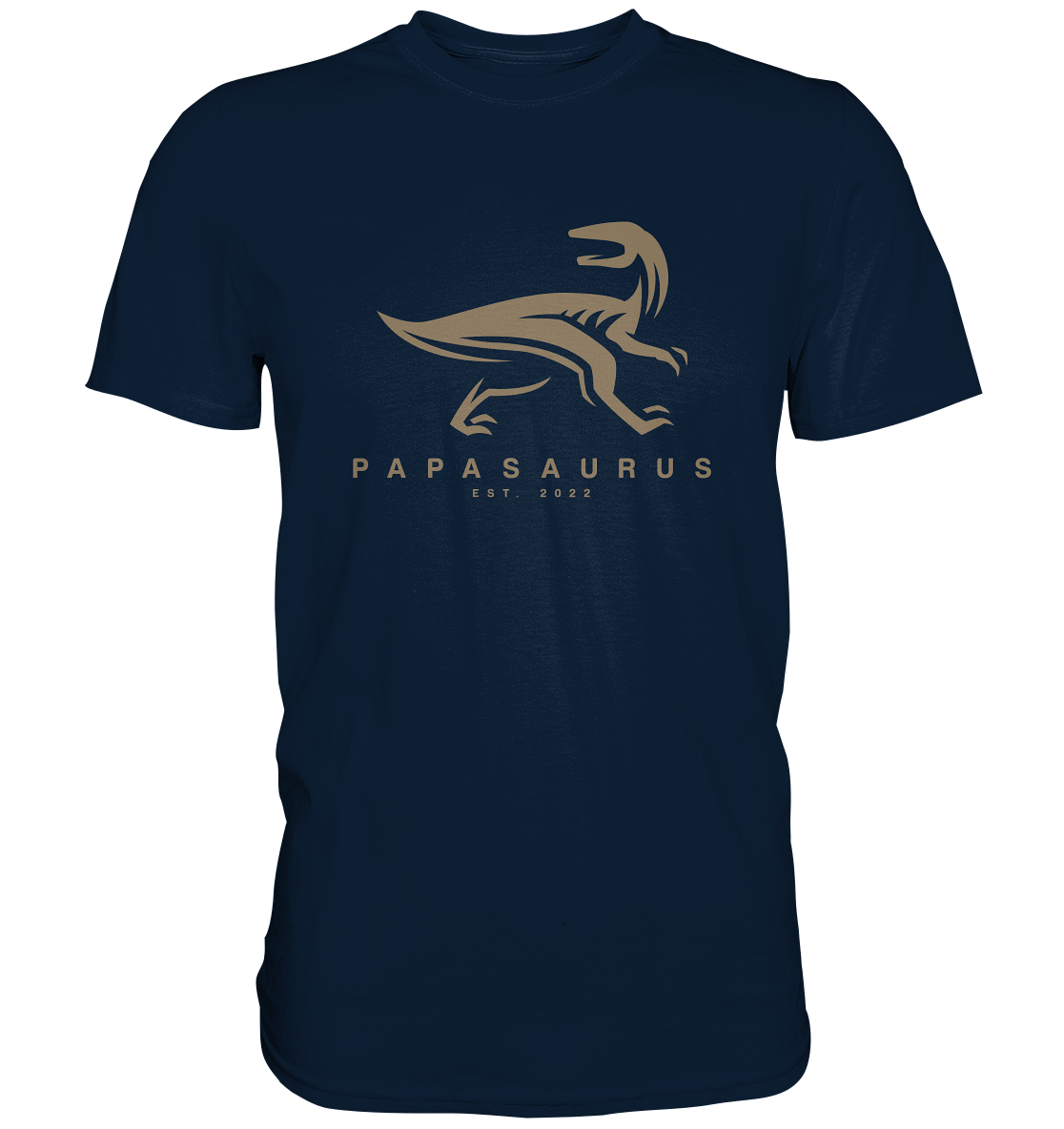 Papasaurus V2 - Datum personalisierbar - Premium Shirt